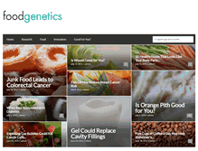 Tablet Screenshot of foodgenetics.com